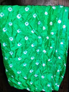 Vibrant Green Bandhani Dupatta