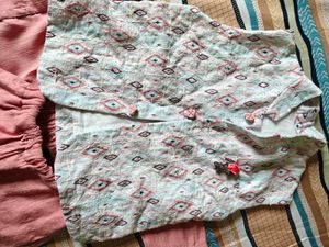 Cotton Kurta Set with Vasket