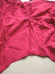 Rain &amp; Rainbow Red Pure Cotton Churidar Pants