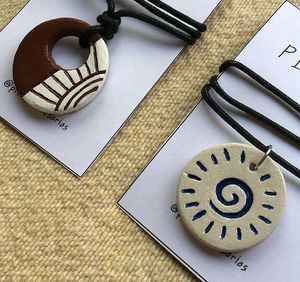 Handmade Ceramic Pendant Necklaces - Unique Design