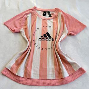 Adidas Striped Athletic T-Shirt