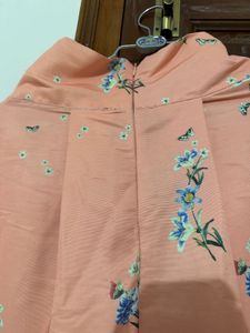 Peach Floral Print coord Set