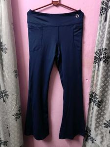 Navy Flare Leggings