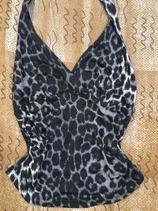 Leopard Print Halter Top