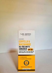 Dr. Sheth's Centella Niacinamide Sunscreen SPF 50