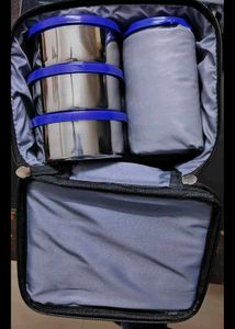 Milton New Steel Combi Lunch Box Set Of 4