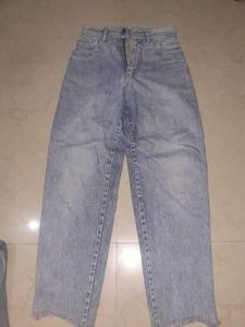 Light Wash Wide Leg Jeans