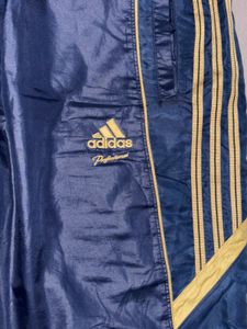 Vintage Adidas Climaproof Track Pants – Navy/Gold,