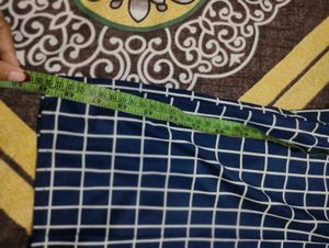 Stylish Navy Blue Grid Jumpsuit