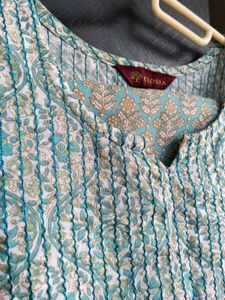 🔥💥Unused Printed Kurta set Full Sequence Work