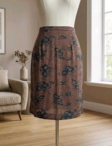 Shimmery Floral Skirt