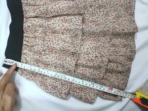 Tiered Floral Mini Skirt