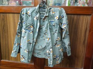 Full Sleeve Cotton Printed Shirt For 2-3 Yr Boy