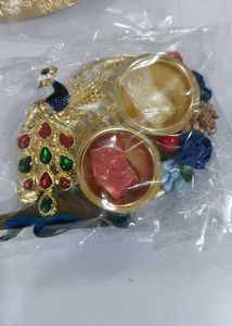 Embellished Designer kumkum Set of 4