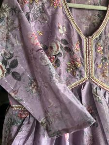 Kurta Set - Lavender Floral Alia Style