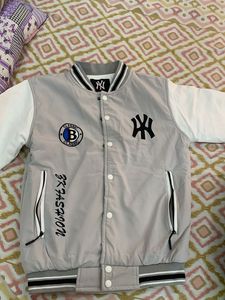 Stylish Grey Bomber Jacket