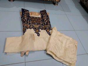 Anarkali Suit With Pant &amp; Dupatta