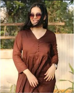 Elegant Brown Kurta Set for Women
