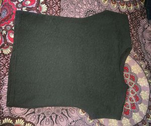 Chic Textured Black Top