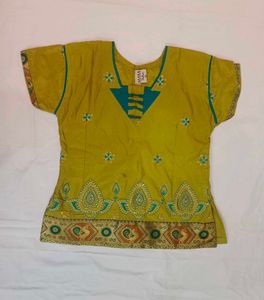 Elegant Lehenga (Silk Paavadai set) for Girls