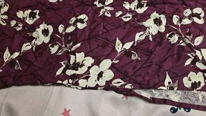 Maroon Floral Print Kurta