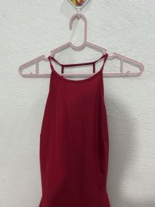 Chic Red Halter Neck Top