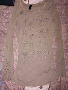 Cute Cat Embellished y2k Top