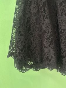 Elegant Black Lace Skirt