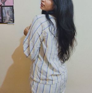 Westside Striped Top &amp; Shorts Set
