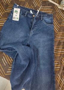 Wide Leg Jeans - Dark Wash Denim