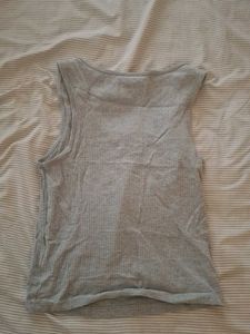 H&amp;M Grey Ribbed Tank Top