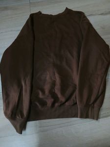 H&amp;M Brown Oversized Sweatshirt