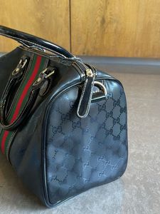 Gucci Black Monogram Handbag