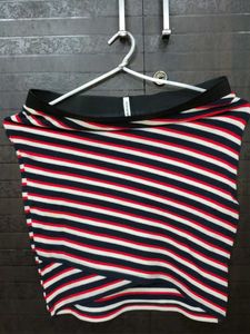 Striped Boat Neck Top