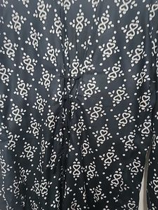 Corset Back Patterned Top with Square Neckline