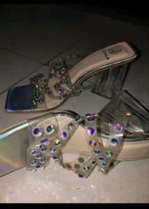 Moda-X Clear Block Heels