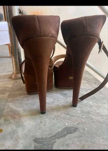 Stylish Brown Platform Heels