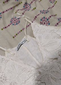 White Lace Mini Dress