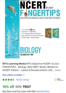 Biology Ncert Fingertips 10th Edition --- Neet
