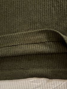 Olive Ribbed Crop Top