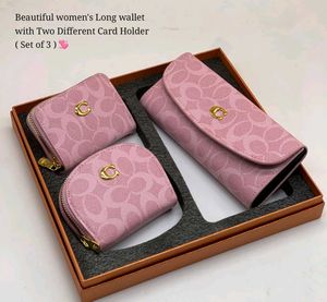 HIGH QUALITY IMPORTED 3 PCS SET LADIES FANCY WALLE