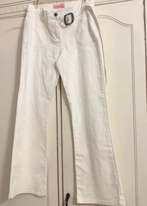 Marks & Spencer White Flare Leg Jeans