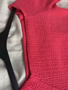 Bright Pink Textured Top