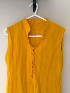 Mustard Yellow Kurta Set