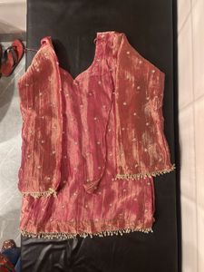 Stunning Magenta Embroidered Kurta Set