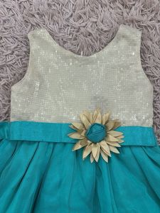 Sparkling Teal Party Dress