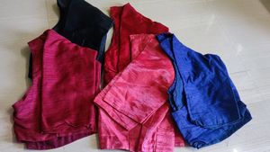 5 Blouses Combo Offer Full Stitched Plain Blouse