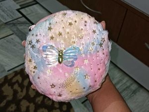 Cute Fuzzy Butterfly Pouch