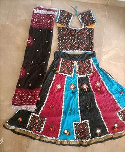 Colorful Embroidered Lehenga Choli