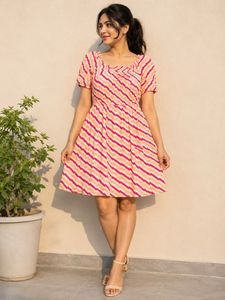 Chic Striped Casual Dress